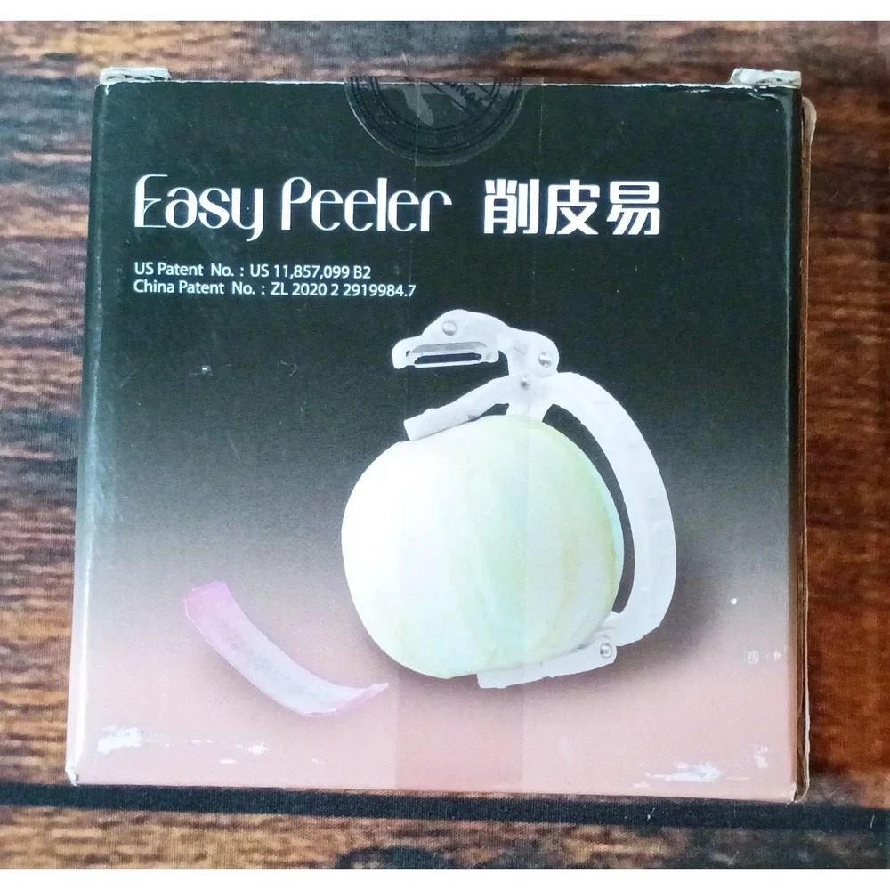 Easy Peeler Handheld‎ Fruit Vegetable Peeler 2 Pack White Patented Design NEW